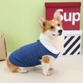 Corgi Denim Cotton Dog Coat
