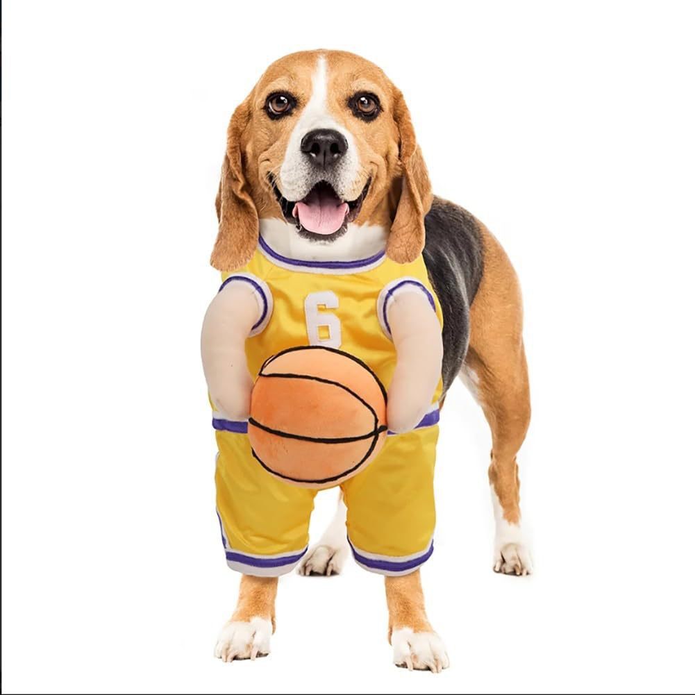 Dog Basketball Costume With Ball