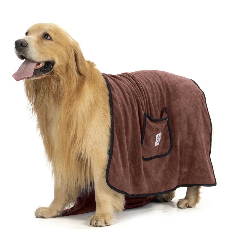 Water Absorbent Quick Drying Dog Bathrobe