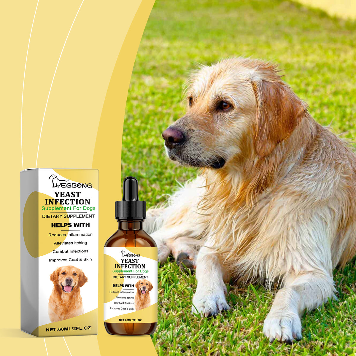 Herbal Yeast Supplement For Relieving Pet External Skin Care