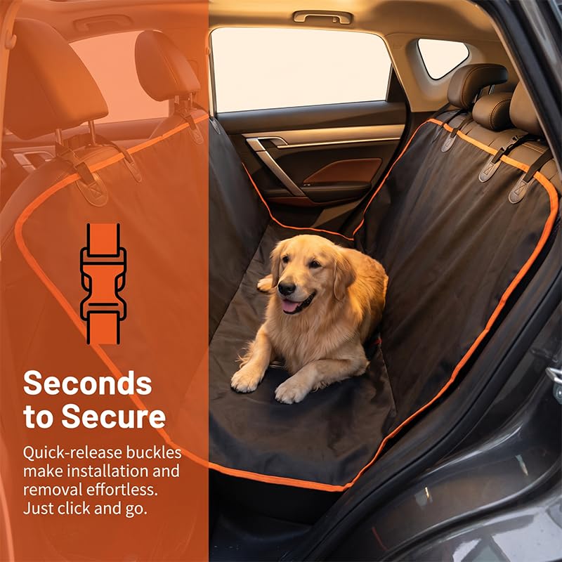 Waterproof Scratch Proof Dog Car Back Seat Cover