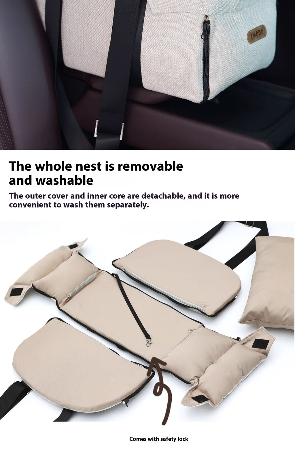 Pet Car Nest Diaper Bag Dual-Use