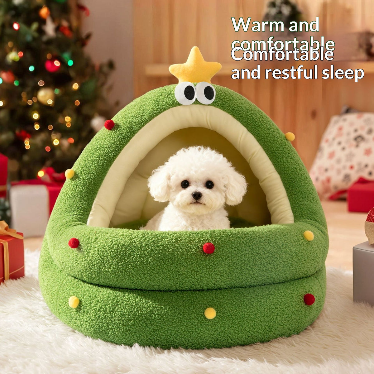 Secure-Feel Pet Bed Nest All-Season Universal Tent-Like Kennel
