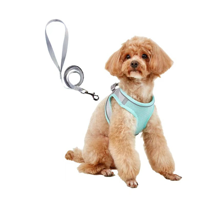 Breathable Small Dog Harness Leash