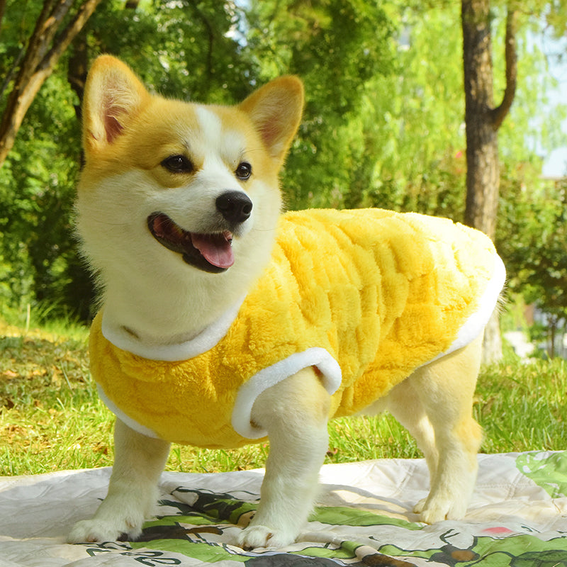 Dog Clothes Fall And Winter Medium-Sized Anti-Dirty Warm Padded Vest