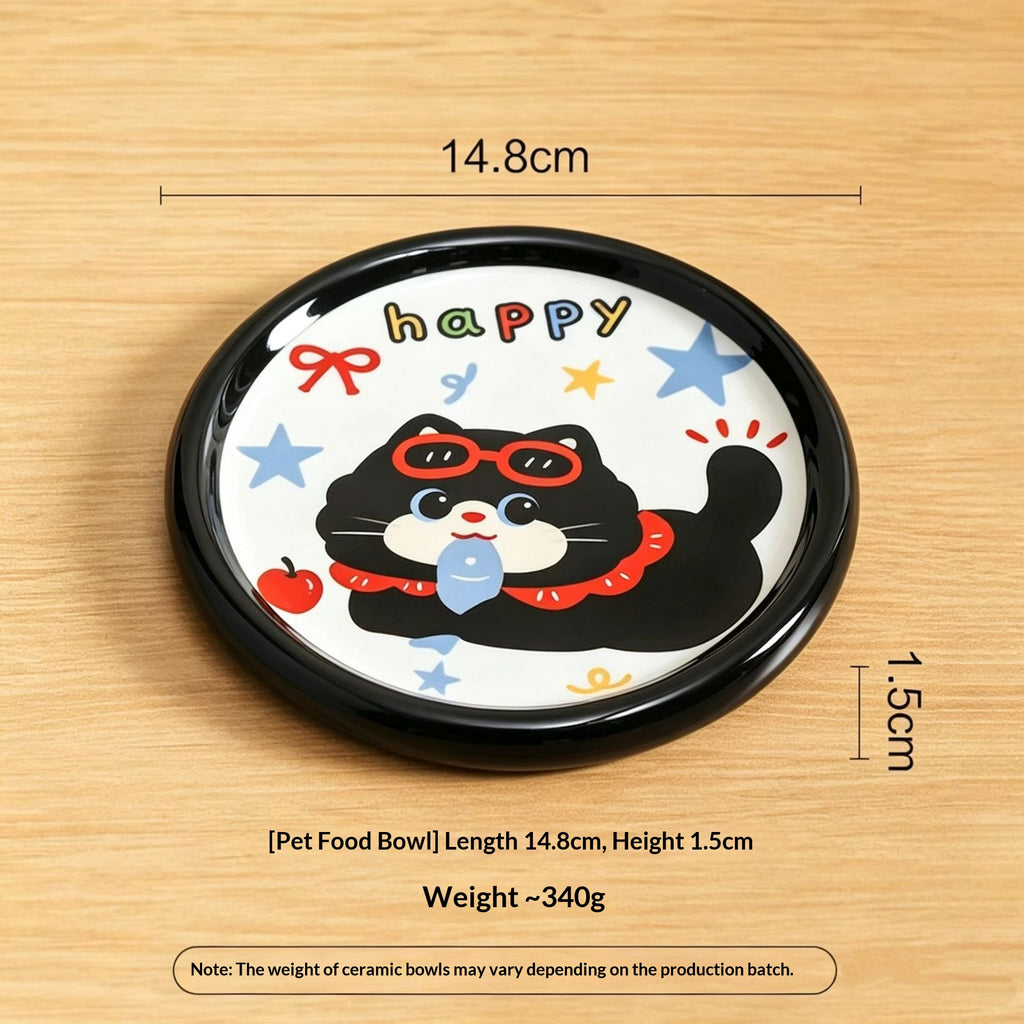 Cute Cartoon Ceramic Cat Bowl