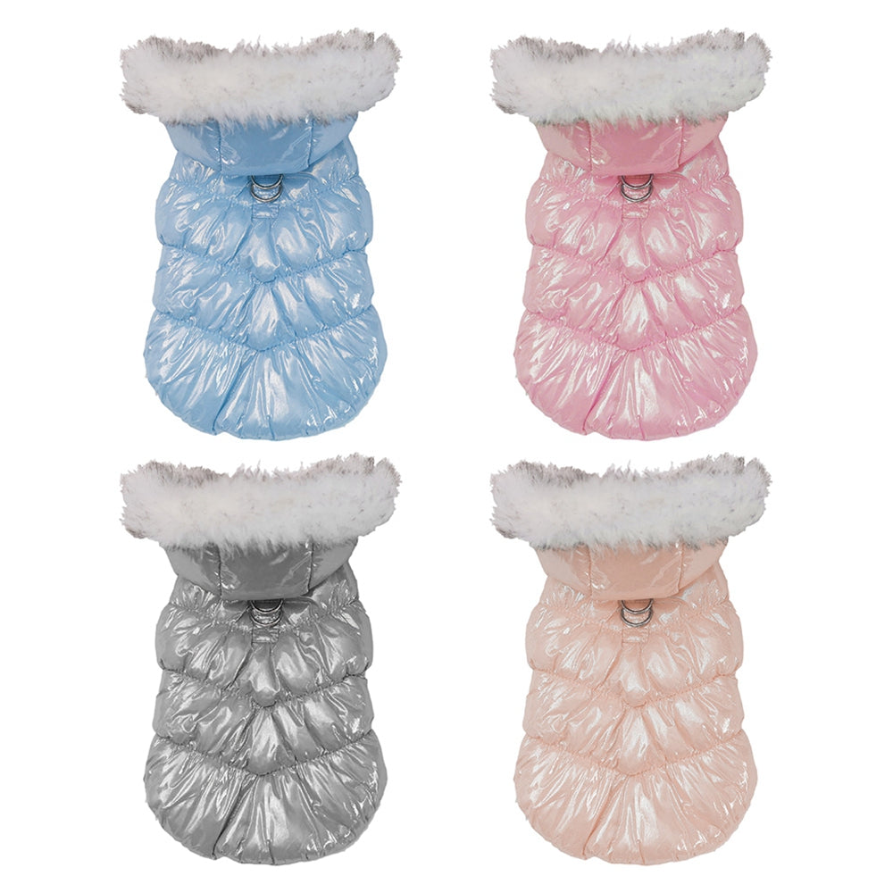 Two Legged Hooded Pet Cotton Padded Clothes
