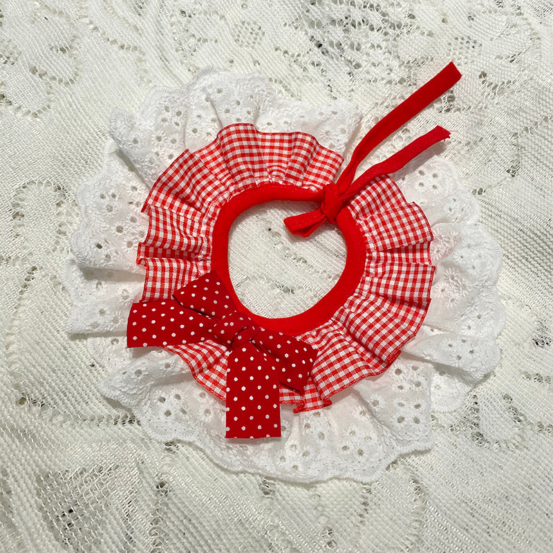 Pet Bib With Bow Tie and Saliva Towel