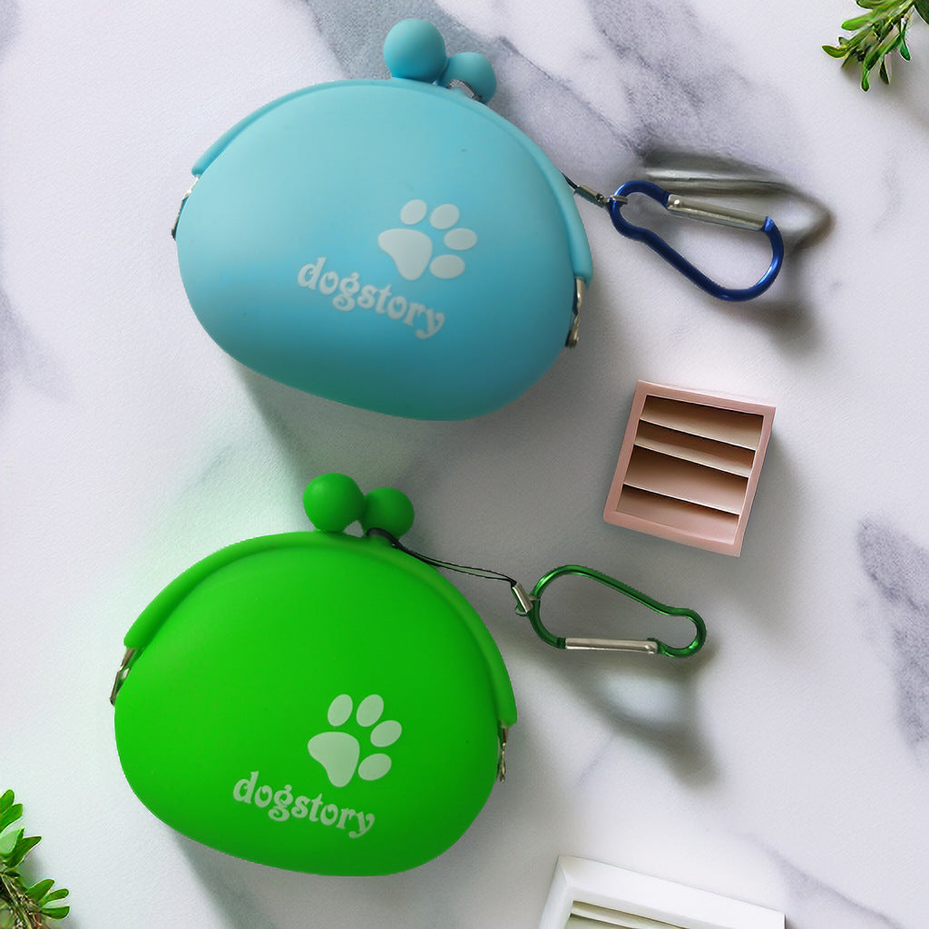 Solid Color Silicone Pet Snack Bag