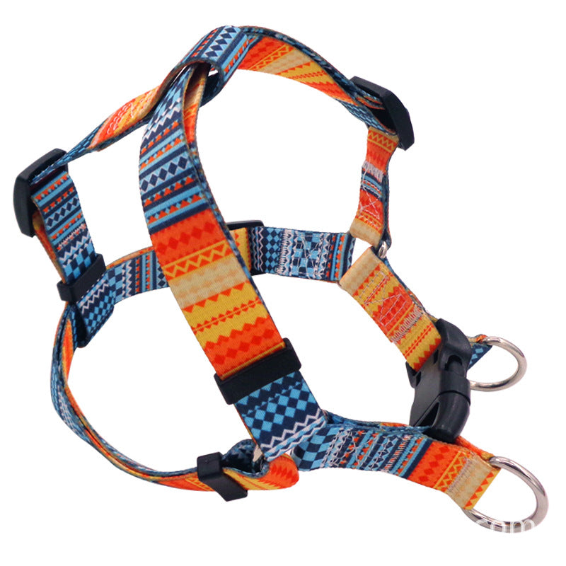 Bohemian Purple Chest Strap Ethnic Style Pattern