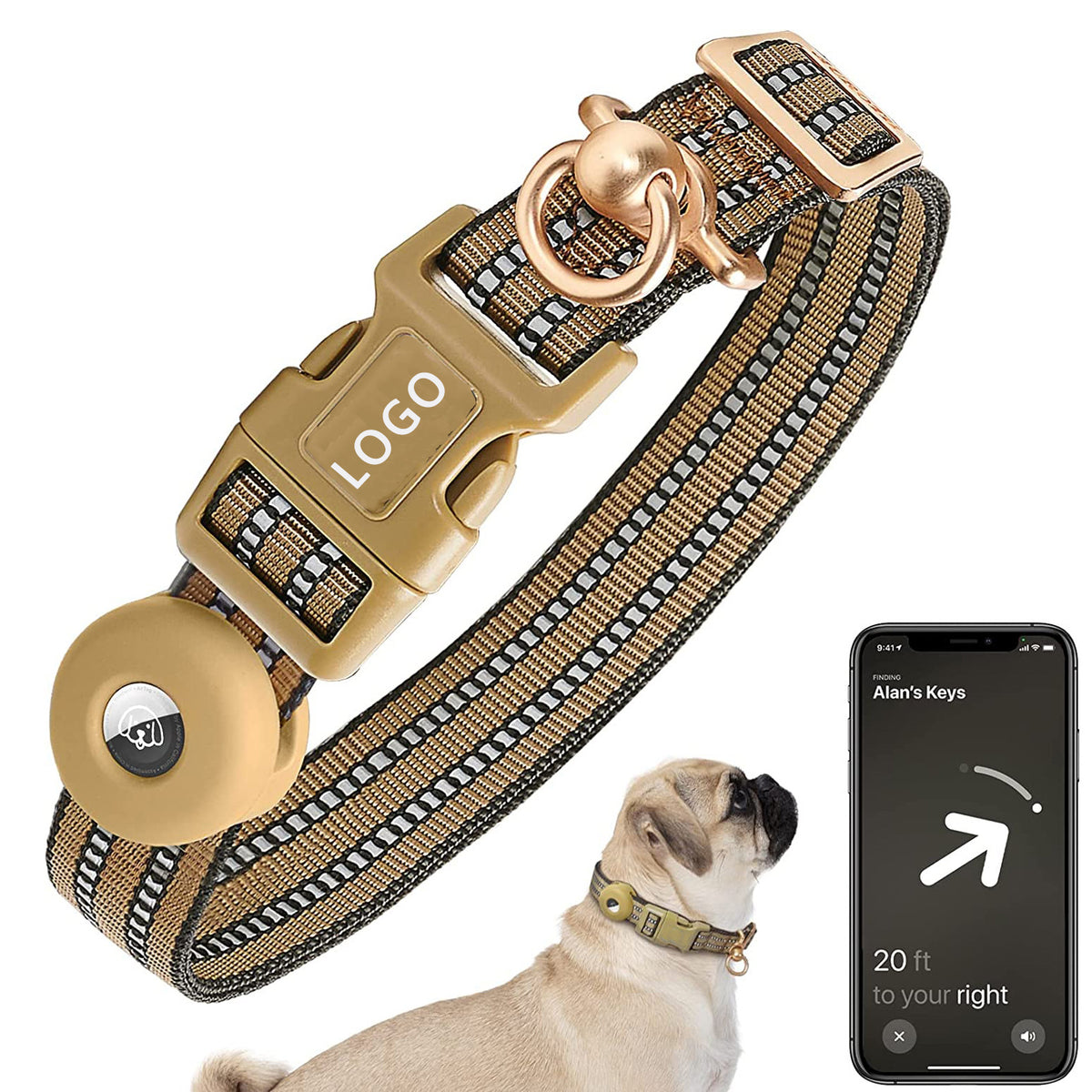 Pet Supplies Fit Silicone Case Anti-Lost Dog Collar