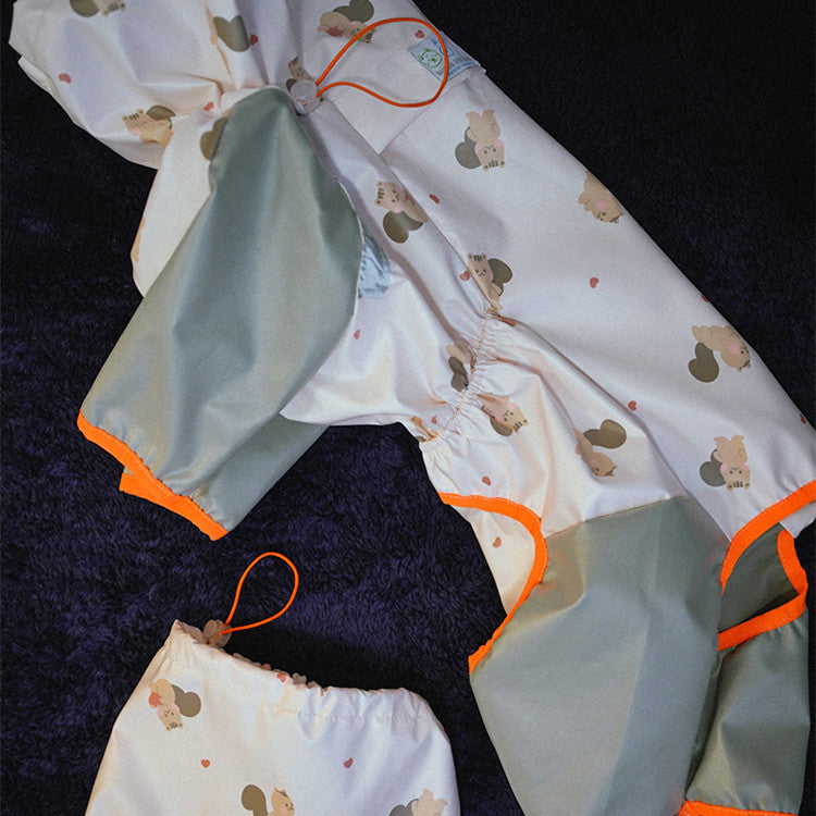Reflective Waterproof Four-Legged Pet Raincoat