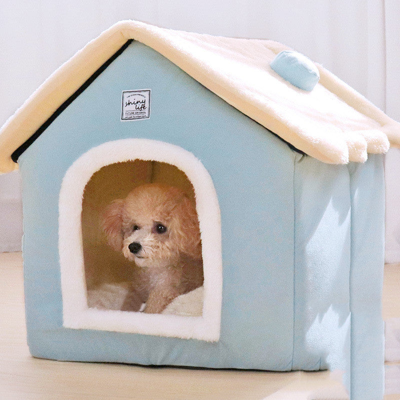 Warm Closed Dog Kennel House