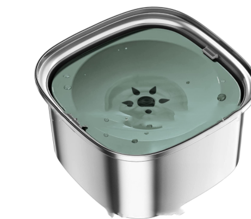 Large Floating Stainless Steel Pet Water Bowl