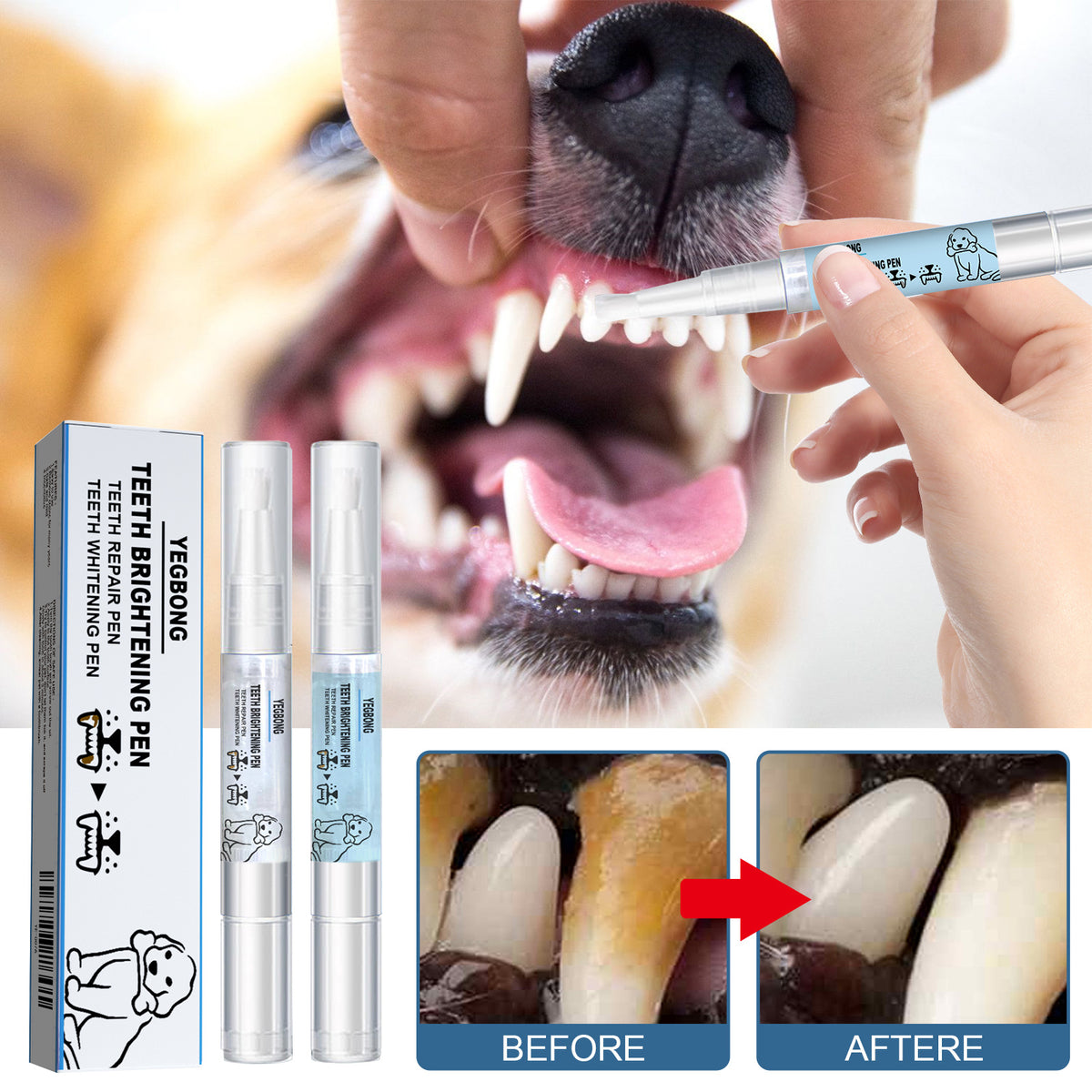 Two-Piece Pet Toothbrush Set