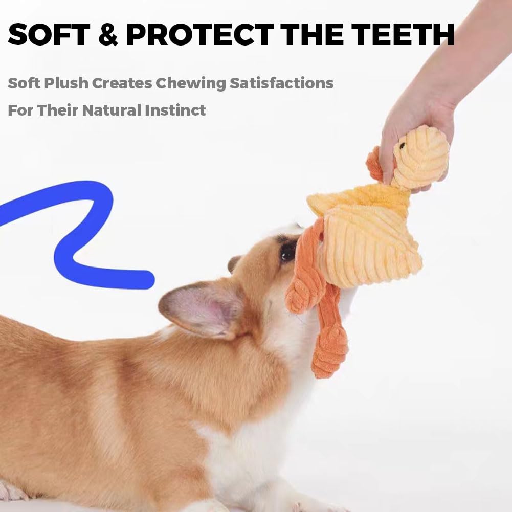 Stuffed Squeaky Dog Toy Bundle For Medium Dogs