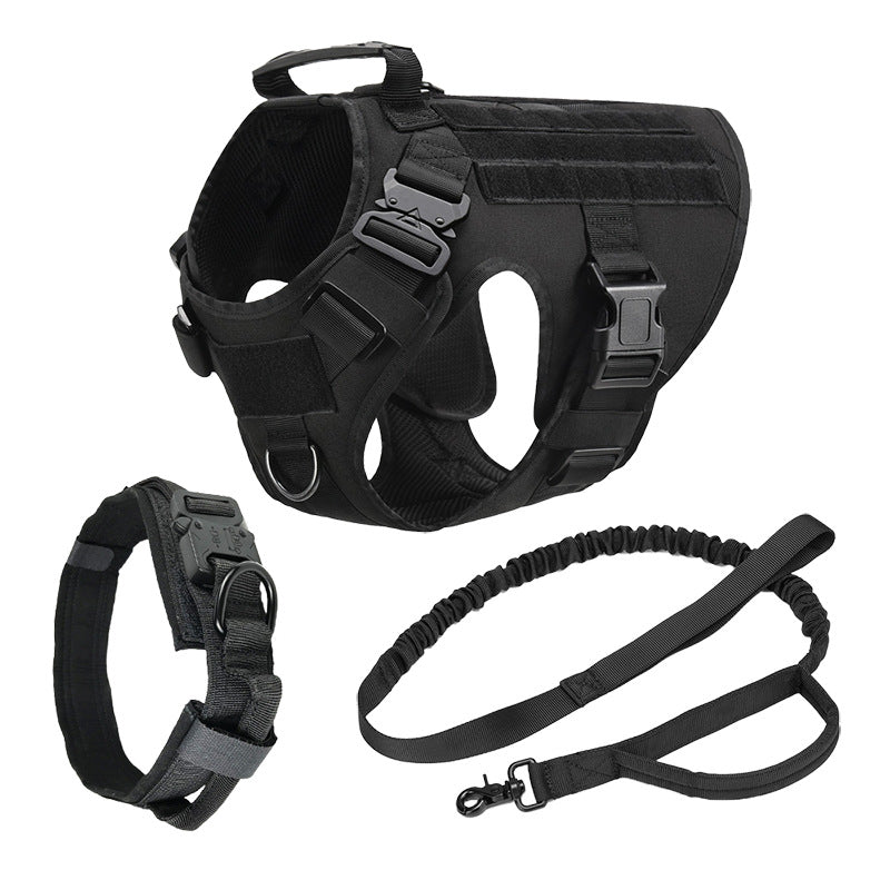 Dog Harness Set, Dog Harness Collar Leash Set, No Pull Dog Vest Harness