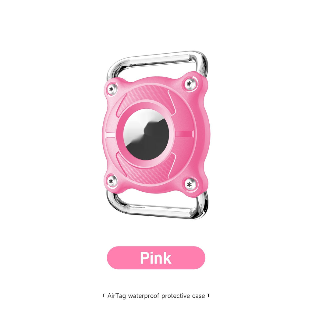 Metal Hardware Buckle Airtag Anti-Loss Device Pet-Grade Waterproof Case Protector
