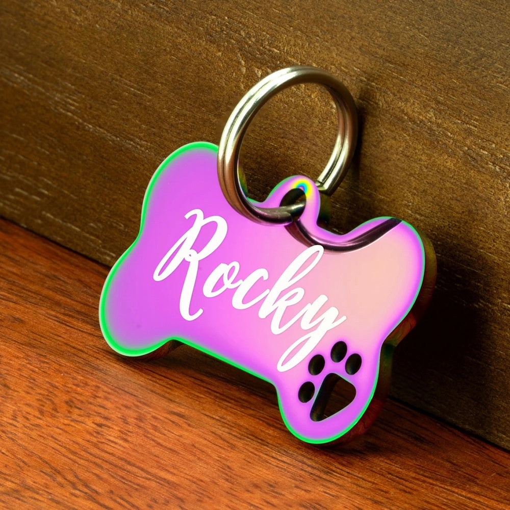 Creative Stainless Steel Lettering Keychain Heart-Shaped