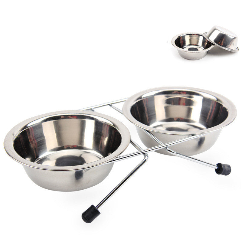 Stainless Steel Bowl For Pet Non Slip Band Bracket