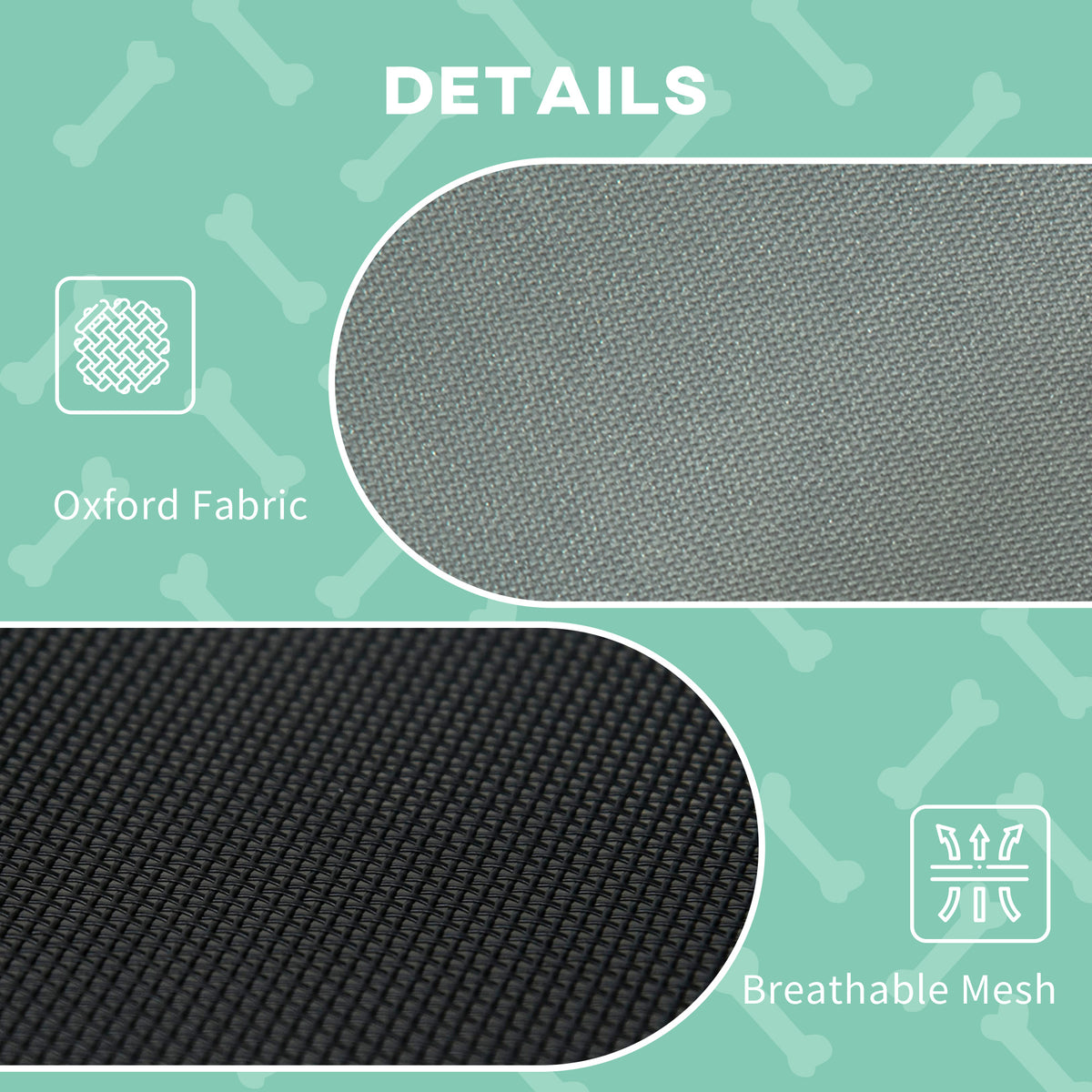 Elevated Dog Bed With Removable Canopy, Outdoor Dog Cot With Uv Protection Canopy Shade, 36 Inch Large Pet Bed For Camping, Gray