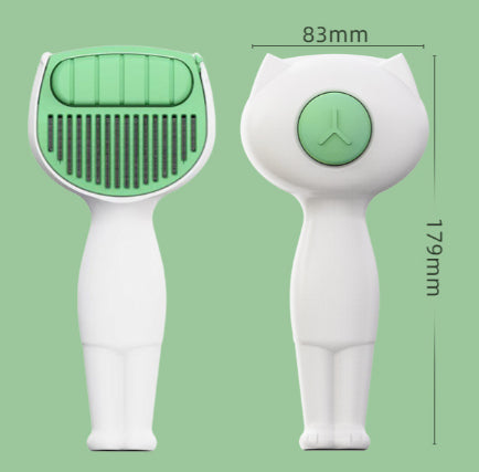 One-Click Cleaning Pet Hair Comb