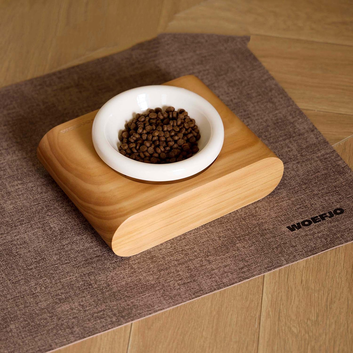 Tip-Proof Raised Pet Bowl With Neck Support