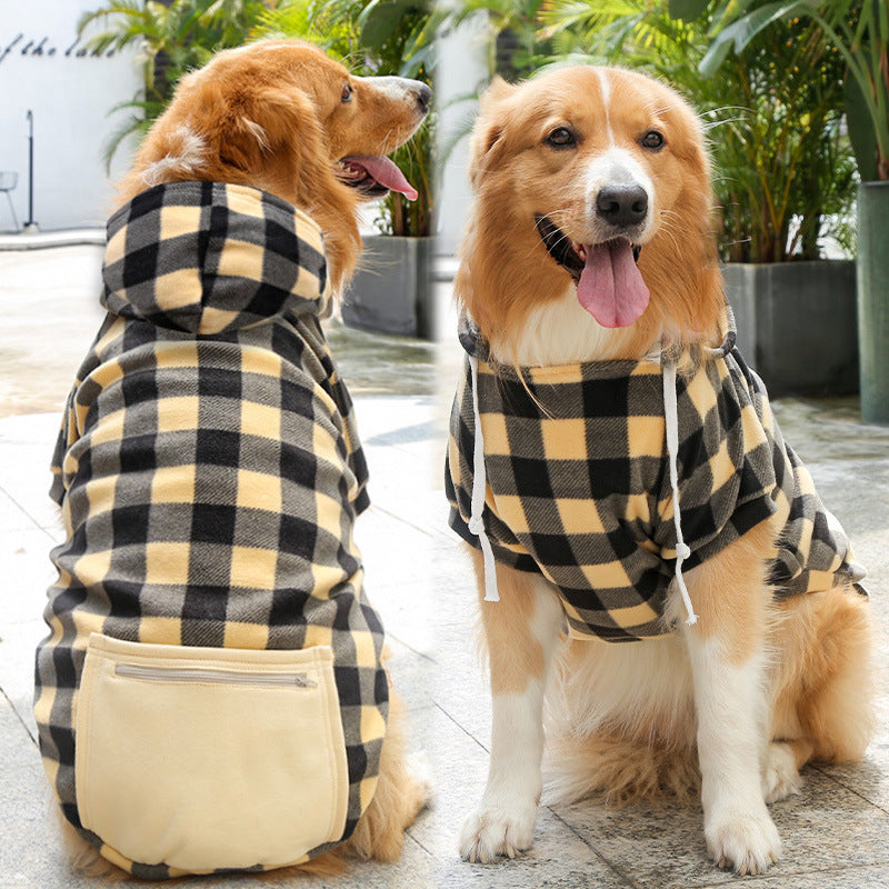 Simple Dog Zipper Pocket Sweater