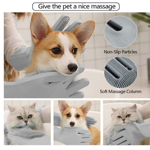 Silicone Pet Grooming Massage Glove