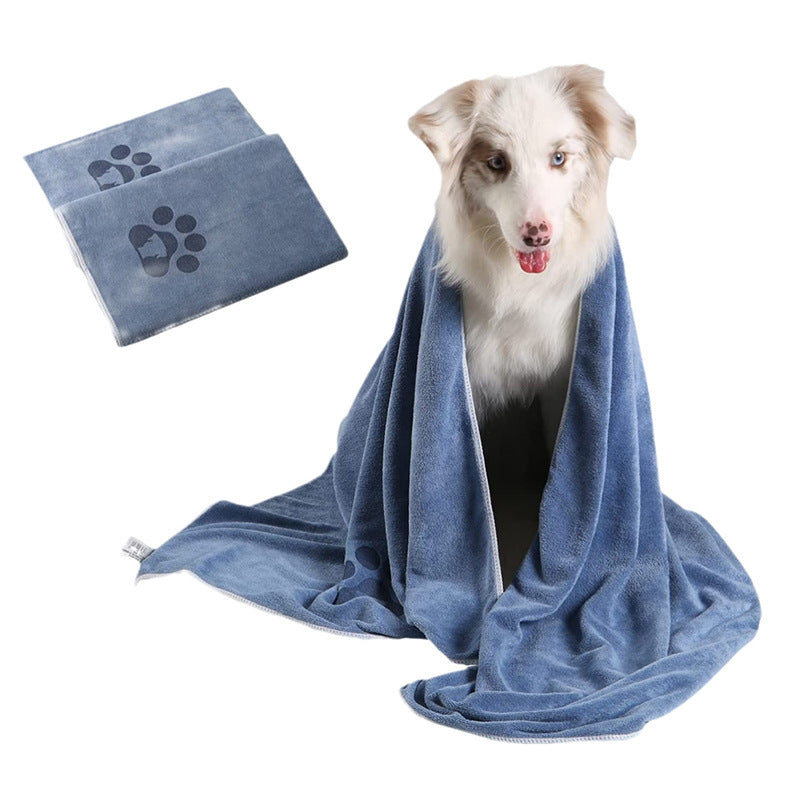 Coral Fleece Bathing Towel for Pet Cleaning