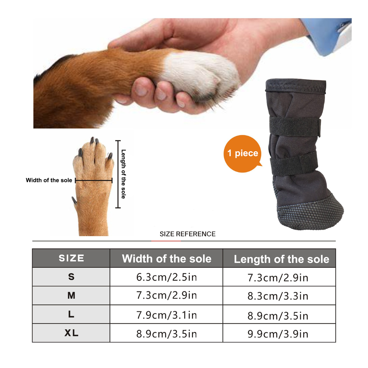 Dog Recovery Boot For Injured Paws - Breathable Dog Shoes With Non-Slip Sole & Self-Adhesive Strap, Dog Bootie To Protect Wounds From Lickin