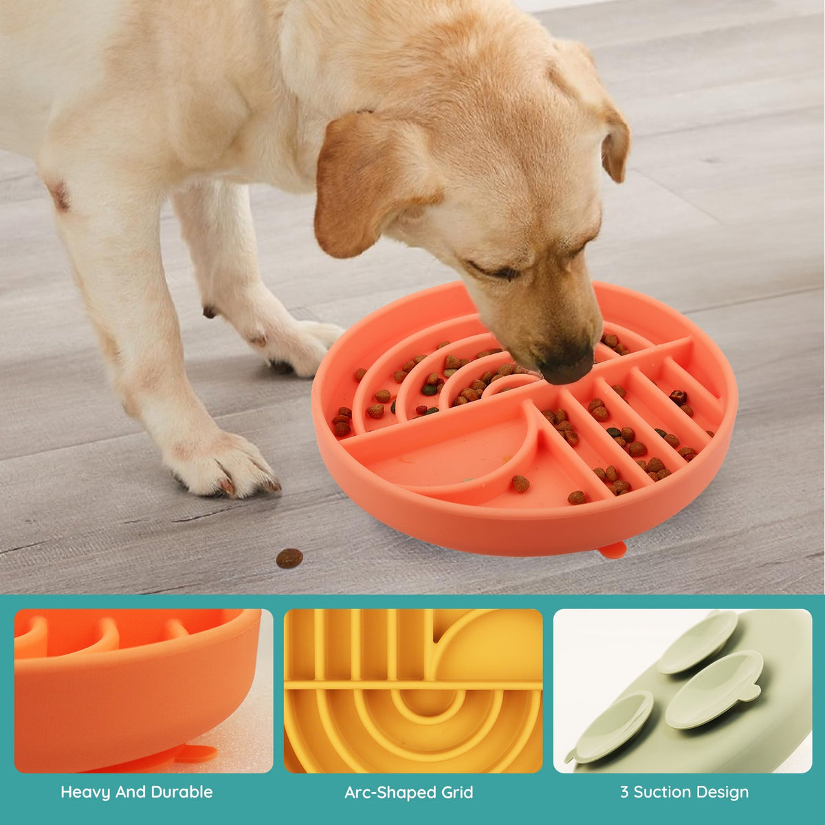 Silicone Slow-Feeding and Licking Pet Bowl