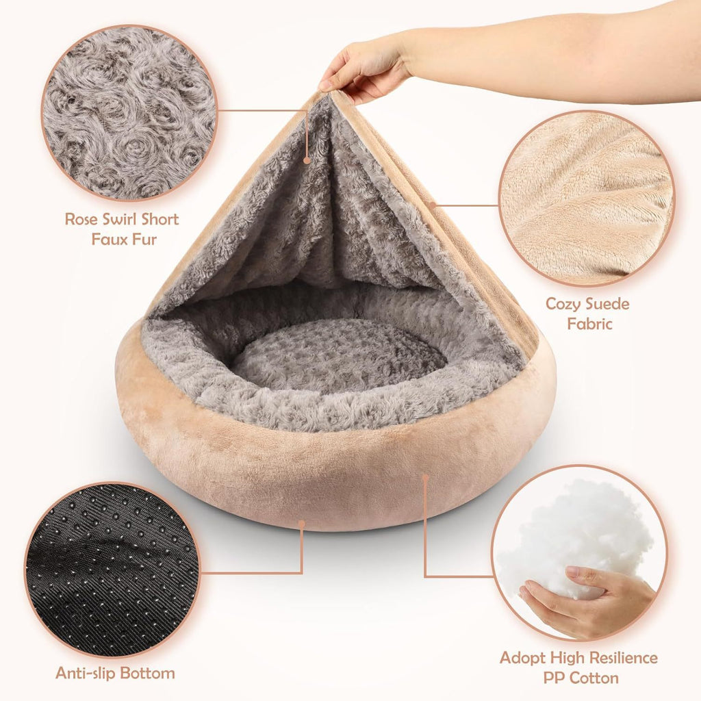 Warm Pet Bed Cushion With Blanket