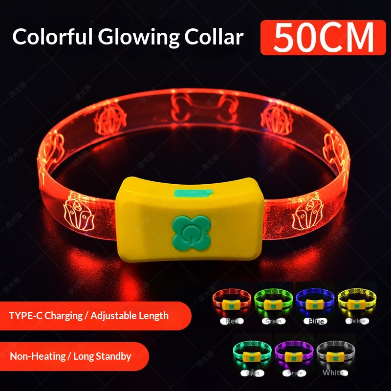 Glowing Dog Collar For Nighttime Walks