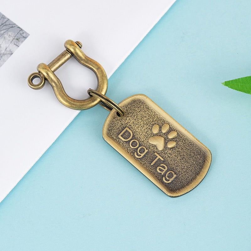 Dog ID Tag Engraved Nameplate Pendant