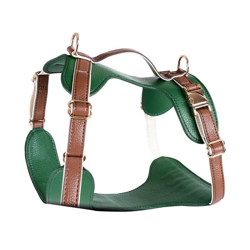 Leather Dog Harness And Leash