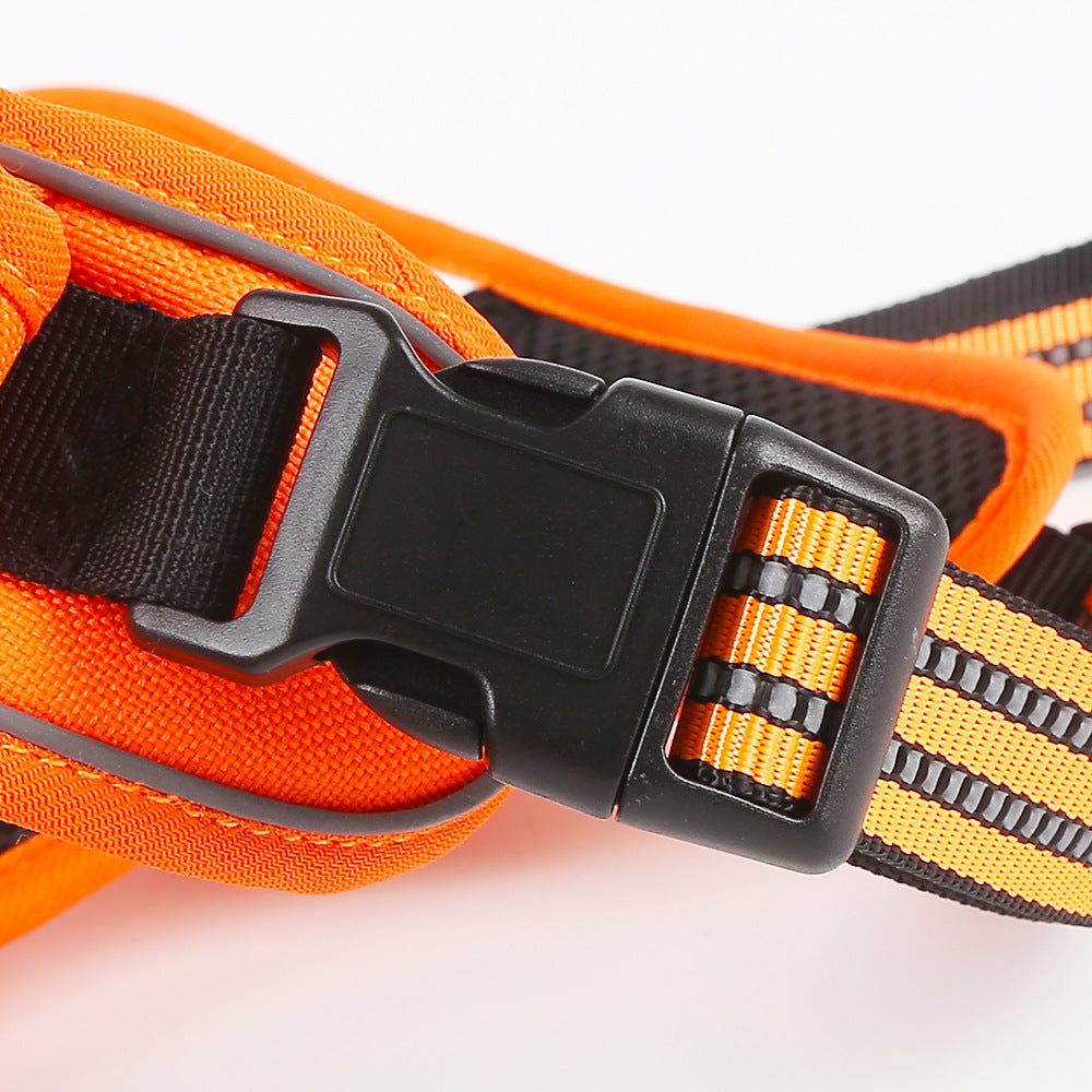 Universal Reflective Vest-Style Dog Leash Chest Back