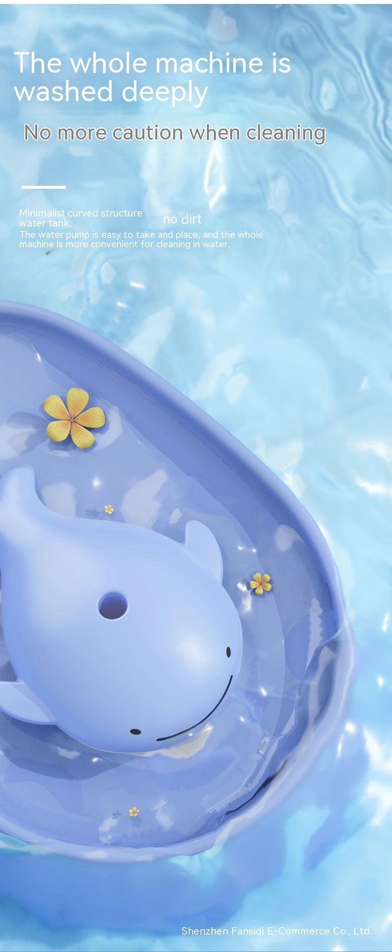 Dancing Whale Pet Water Dispenser Automatic Loop
