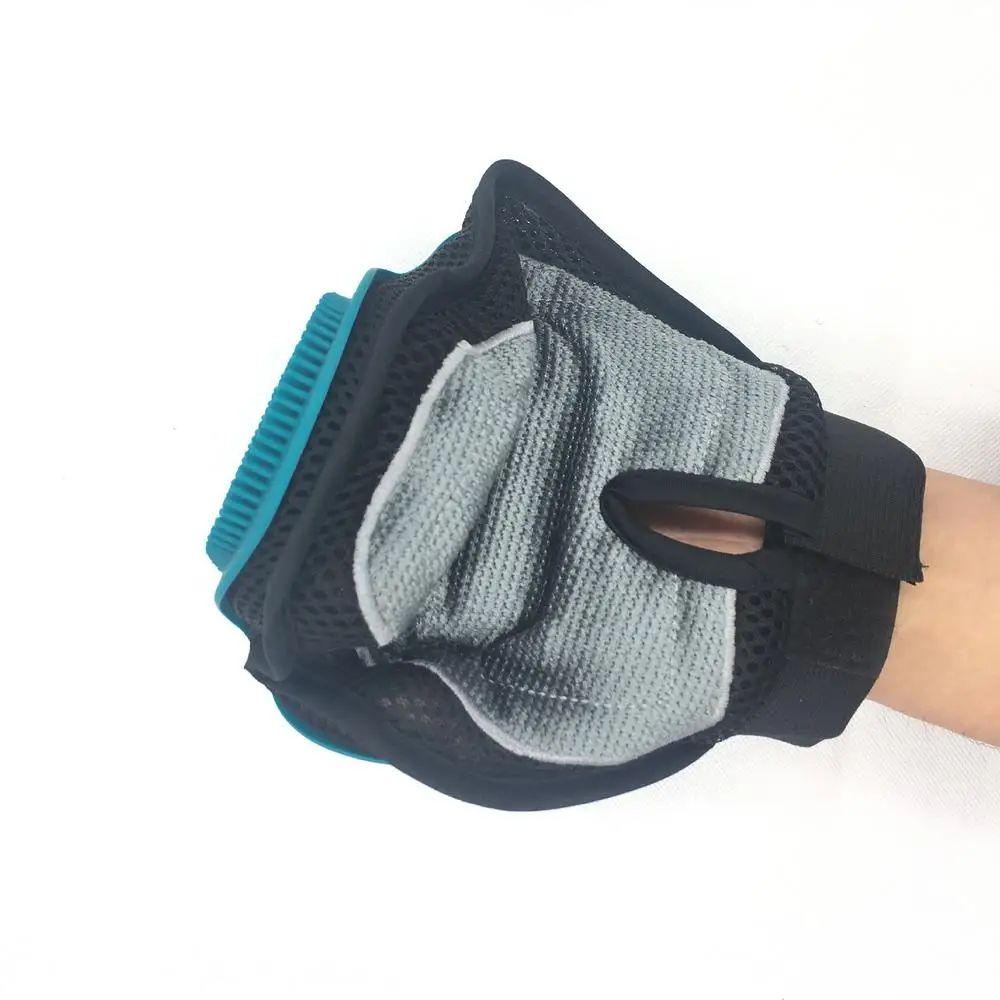 Horse Massage Gloves Pet Hair Gloves Silicone Horse Bathing Brush Breathable Horse Dehairing Gloves Horse Massage Scrubber