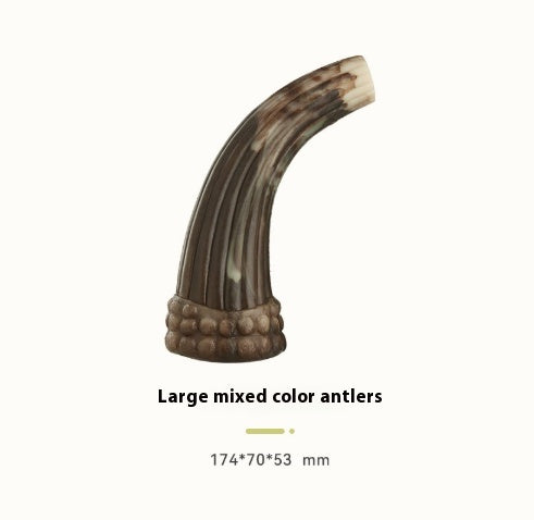 Dogs Bite And Chew On Ox Horns To Grind Their Teeth