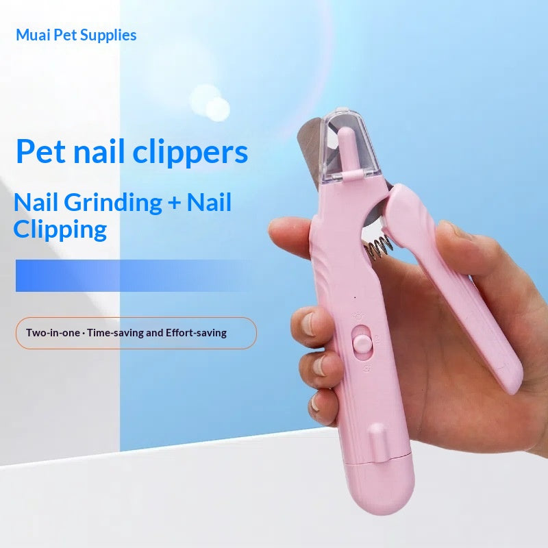 2-In-1 LED Electric Pet Nail Clipper
