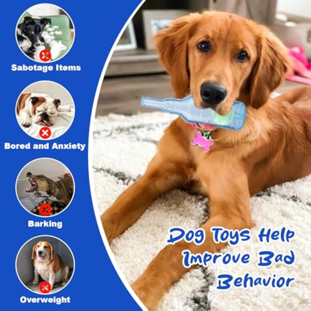 Water Bottle Dog Toy Squeaky Dog Toys For Aggressive Chewers Indestructible Dog Chew Toys For Small Medium Large Dogs Dog Toy Water Bottle C