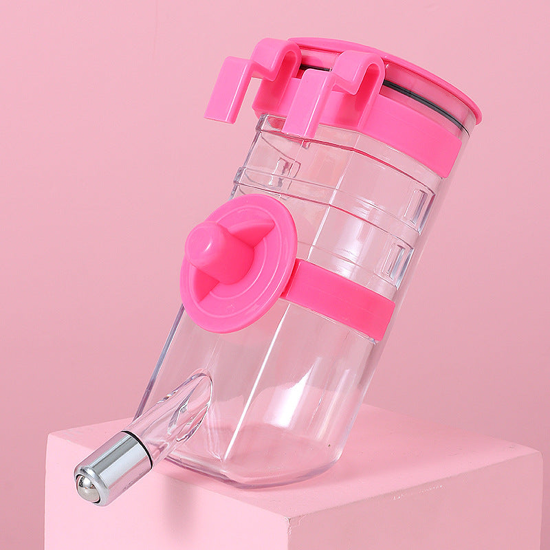 No Drip Dog Kennel Water Bottle Dispenser For Crate, Dripless Pet Drinking Fountains Kettle With Automatically Feeding Water Hanging Cage Au