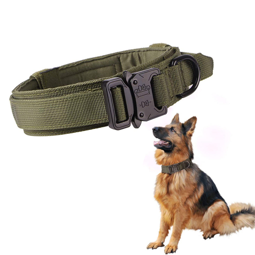 Tactical Nylon Dog Collar And Leash Set