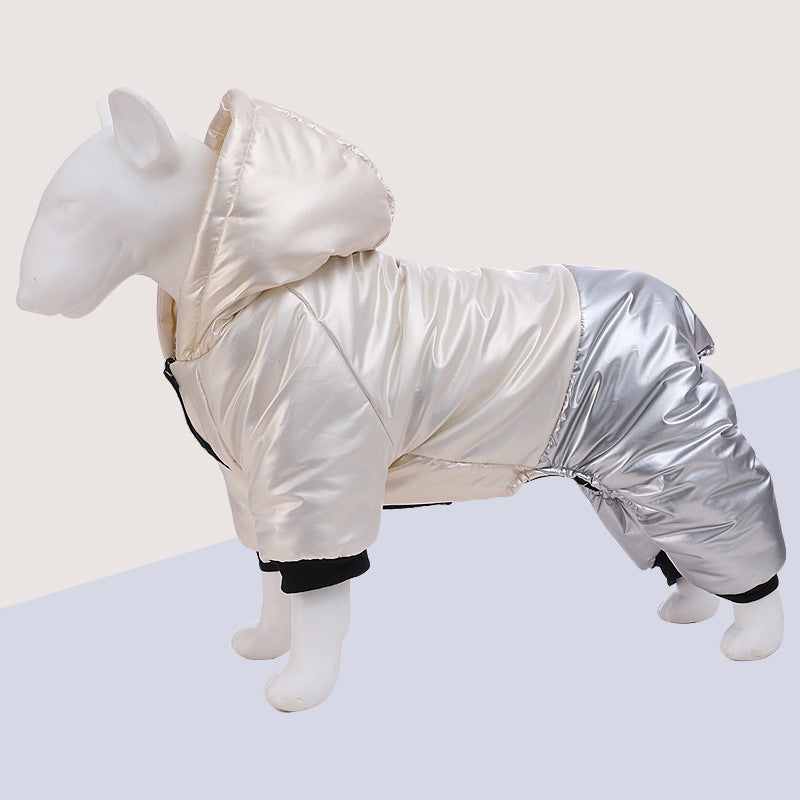 Waterproof Windproof Cotton Four-Leg Dog Coat