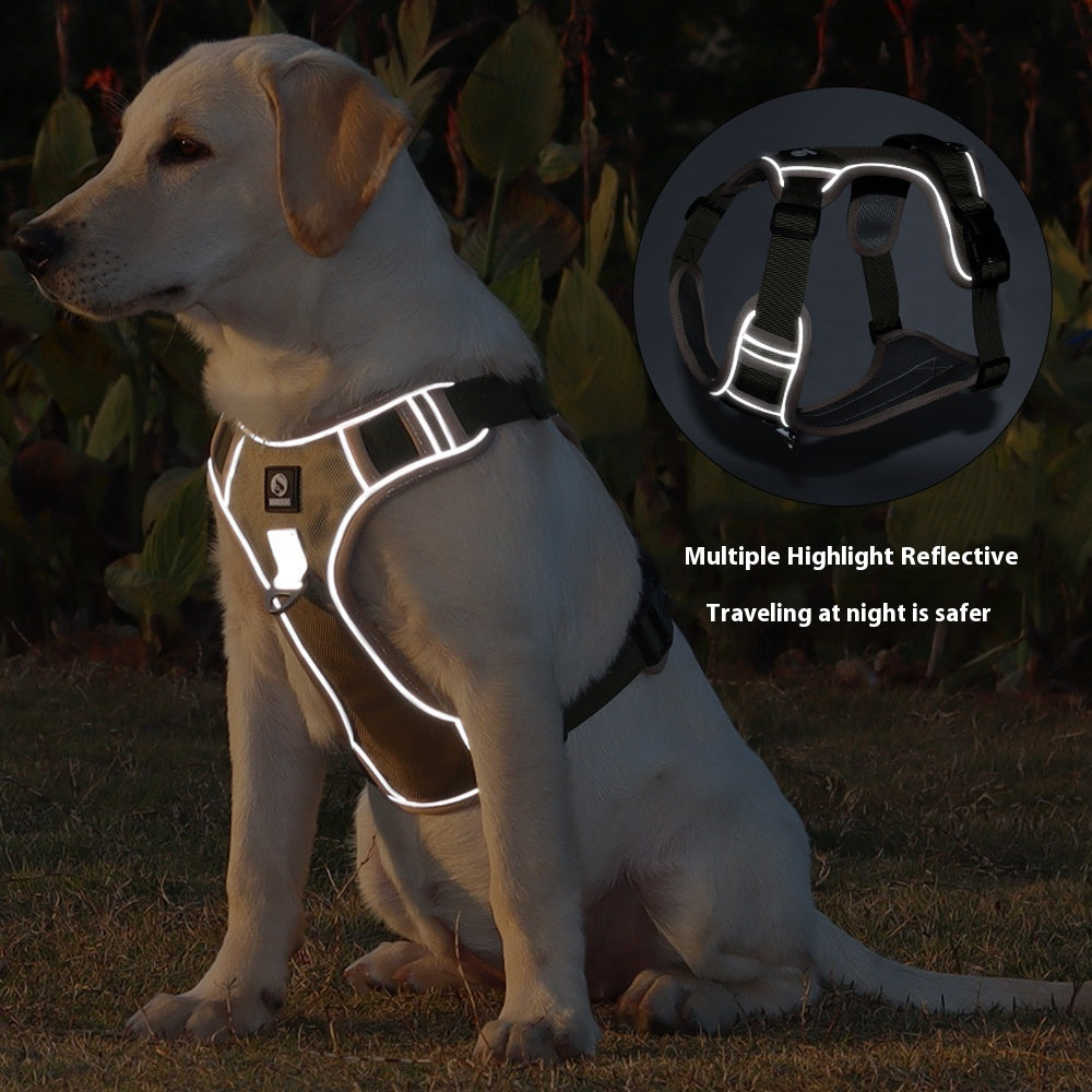 Dog Hand Holding Rope Explosion-Proof Handle Chest Back Large Dog