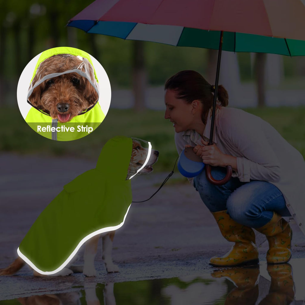 Waterproof Hooded Raincoat For Small Dogs