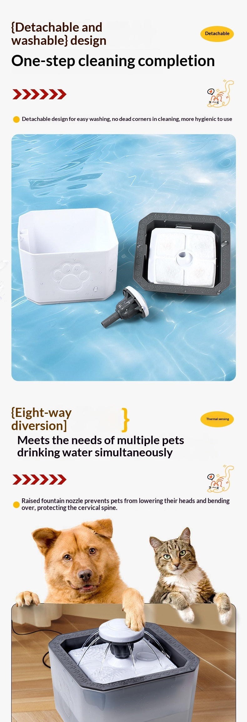 Quiet Smart Circulating Pet Water Fountain