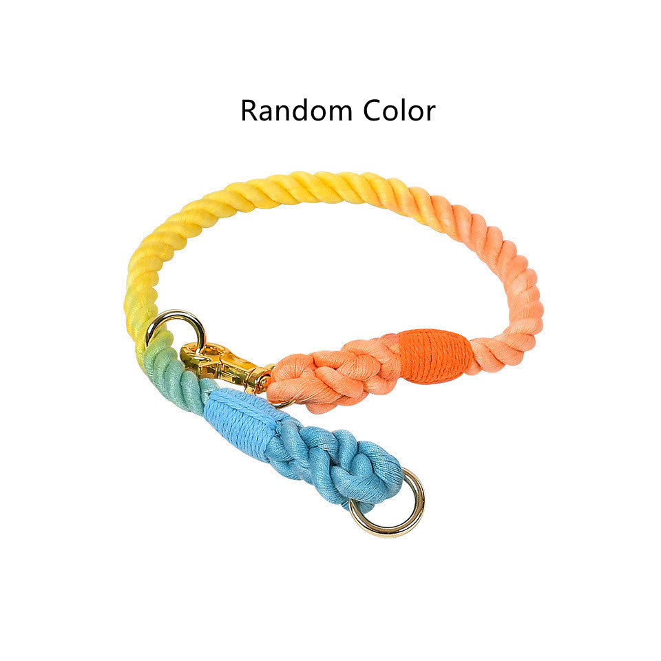 P-Type Collar For Small And Medium Dogs With Adjustable Weave