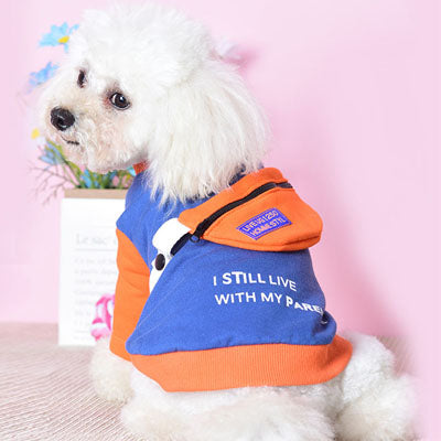 Pet Clothes Two-Legged Sweater Detachable School Bag Small Dog Sweater